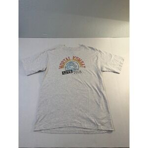VTG RARE Mortal Kombat Live Tour T-shirt 1992-Size L Made in USA-Single Stitch